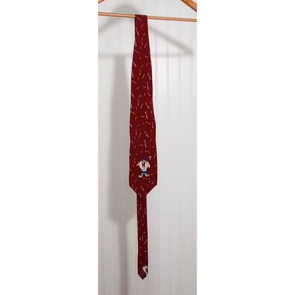 Warner Brothers 100%Silk Tasmanian devil tie - Picture 2 of 5